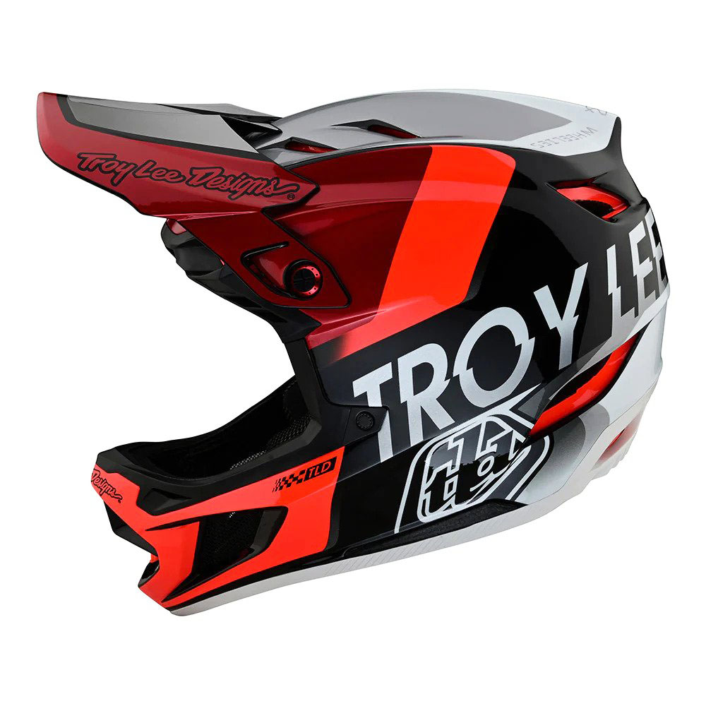 D4 Composite Helmet W/Mips Qualifier Silver / Red
